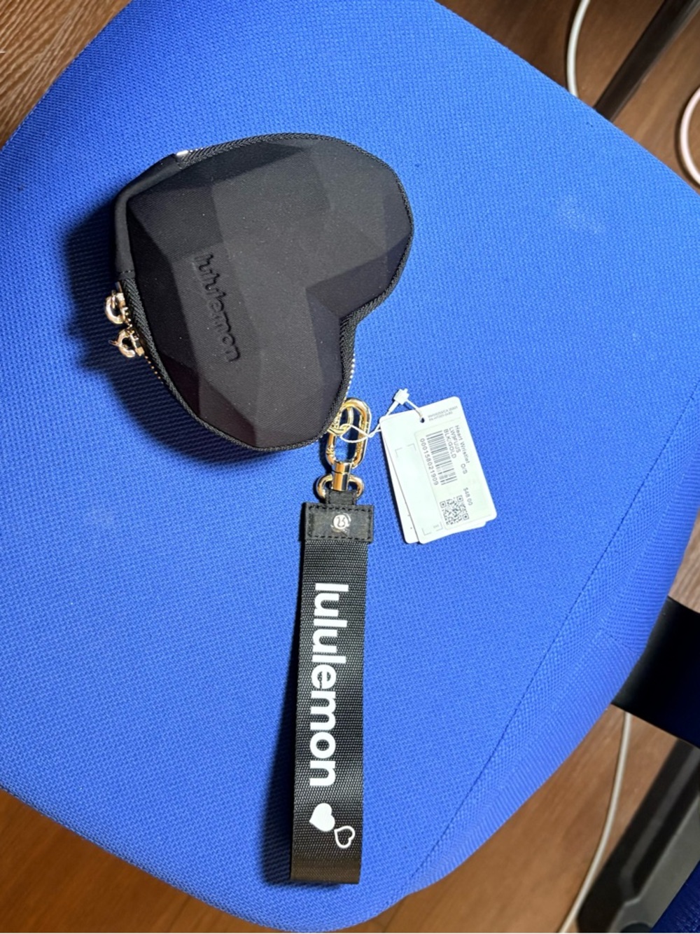 Lululemon Heart Wristlet. New With Tags. Authentic